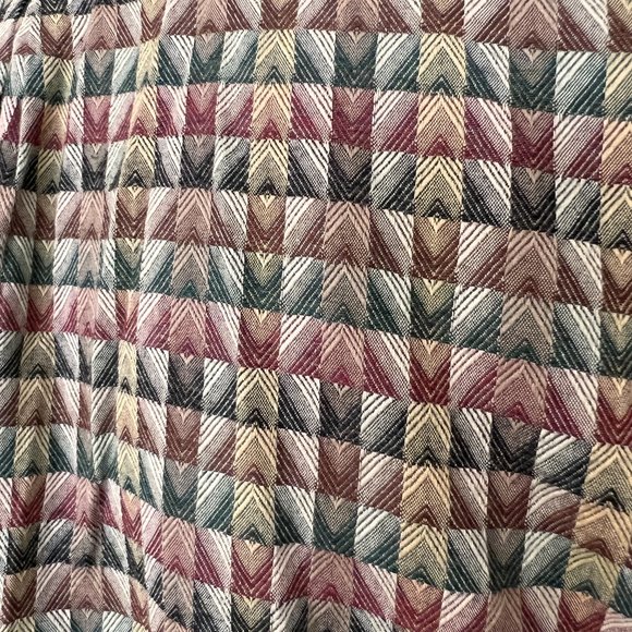 Retro Jhanes Barnes - Abstract Print Long Sleeve Shirt - Size Medium - Picture 7 of 8